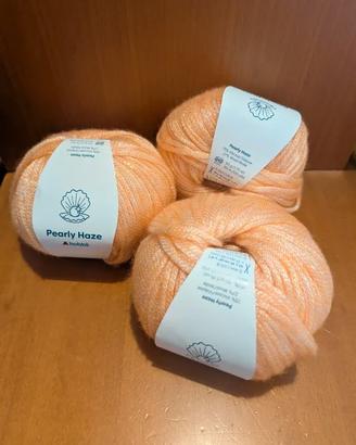 3 gomitoli Pearly Haze di Hobbii n. 33 Peach