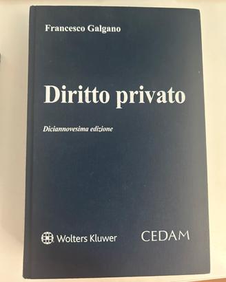 DIRITTO PRIVATO Francesco Galgano