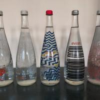 Evian bottiglie da collezione 