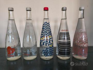 Evian bottiglie da collezione 