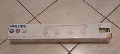 Faretti LED 4 Spot Orientabili Bianco Dimmerabili