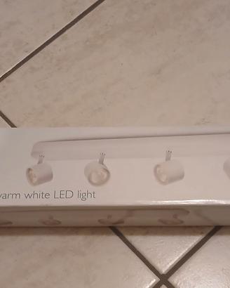 Faretti LED 4 Spot Orientabili Bianco Dimmerabili
