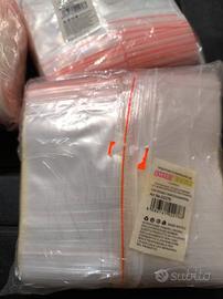 bustine trasparenti con chiusura zip