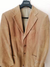 Giacca in velluto beige