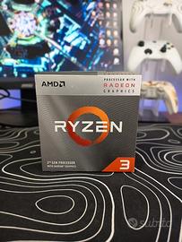 CPU AMD Ryzen 3 3200G + Scatola e Dissipatore