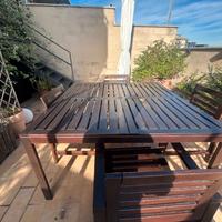 Set giardino Applaro Ikea tavolo + 6 sedie + panca