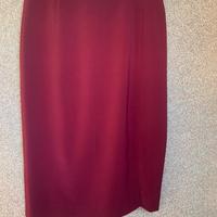 Gonna tesa con spacco laterale