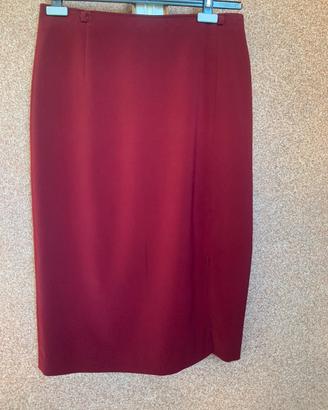 Gonna tesa con spacco laterale