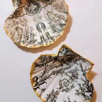 set conchiglie  decorate ornamentali 