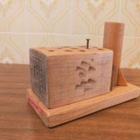 PORTAPENNE ARTIGIANALE in LEGNO