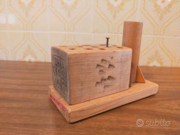 PORTAPENNE ARTIGIANALE in LEGNO