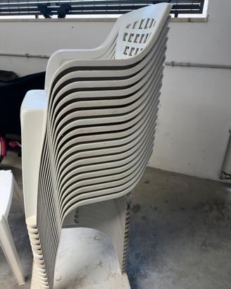 Sedie e Tavolini da Giardino da esterno plastica