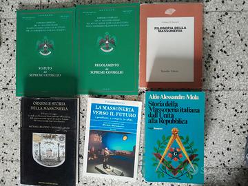MASSONERIA LOTTO 16 LIBRI COME NUOVI
