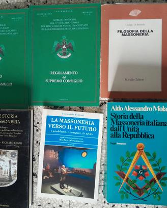 MASSONERIA LOTTO 16 LIBRI COME NUOVI