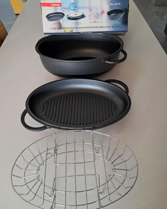 Pentola ovale con grill