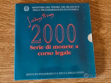 Divisionale 2000 Giordano Bruno, 2 argenti