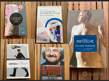 Lotto libri, narrativa, politica, singoli, teatro