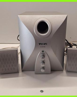 SISTEMA AUDIO 4.1 WELFI D-4100 – SUBWOOFER + 4 CAS