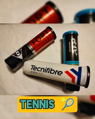 Set da 3 tubi (contiene 12 palline da tennis)