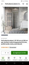Porta Doccia NUOVA ancora IMBALLATA