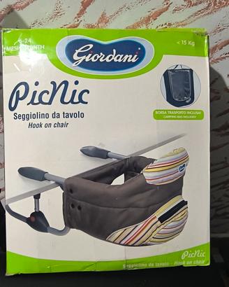 Seggiolino da tavolo marca Giordani 