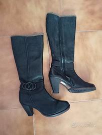 Stivali NeroGiardini con tacco - Vera pelle n. 37