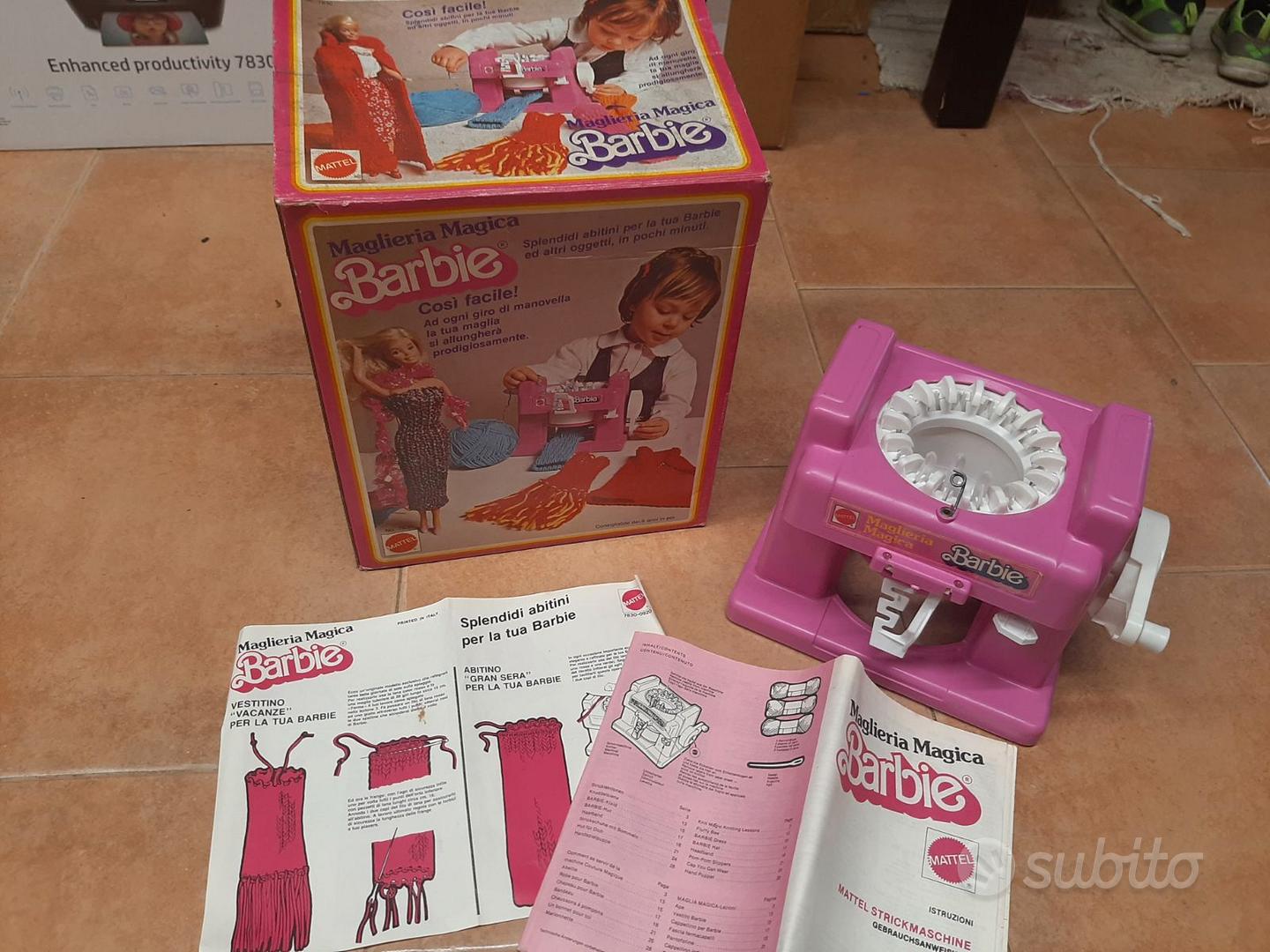 Magica Macchina Della Lana Di Barbie Mattel Barbie Maglieria
