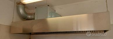 Cappa con motore e comando regolazione potenza