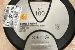 Catene da neve originali Renault 9mm gruppo 100