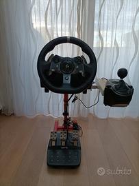 Volante+pedaliera Logitech G920 +cambio+supporto