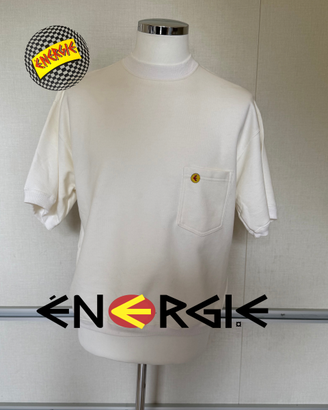 Energie maglia felpata cotone manica corta vintage