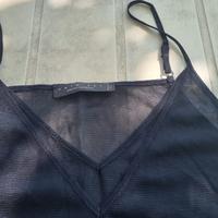 Twin Set abito babydoll sottoveste nero M nuovo