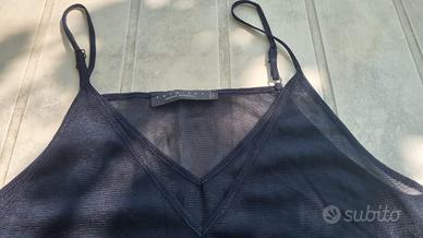 Twin Set abito babydoll sottoveste nero M nuovo