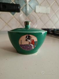 zuccheriera in porcellana giapponese vintage 