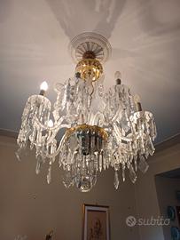 Lampadario in cristallo di Boemia