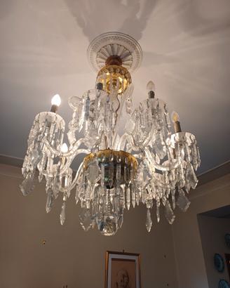 Lampadario in cristallo di Boemia