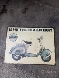 Piaggio Vespa tabella in lamiera  vintage