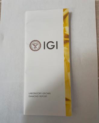Diamante da laboratorio con certificato IGI
