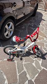 Bici bimbo Cars Disney con rotelle