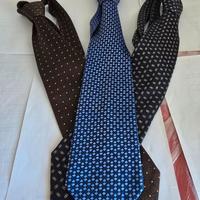 Tre cravatte Uomo blu/blu scuro/marrone