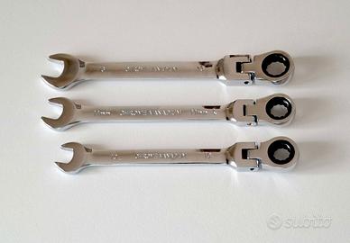 Chiavi inglesi a cricchetto snodate