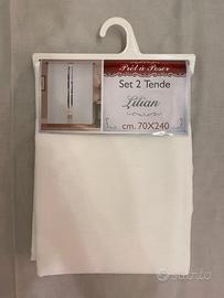 2 tende bianche per la casa