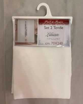 2 tende bianche per la casa