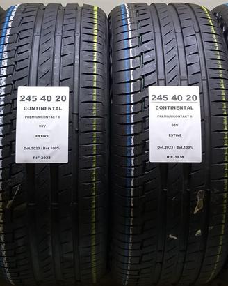 4 GOMME 245 40 20 CONTINENTAL 100% RIF3938