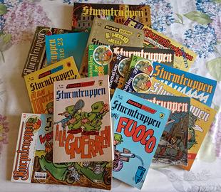 Lotto albi e libro fumetti Bonvi Sturmtruppen