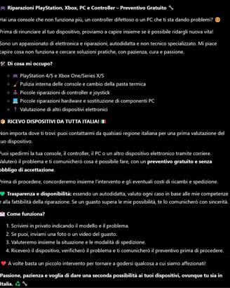 Xbox Playstation ed altro
