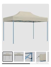 Gazebo colore beige 3X4 m