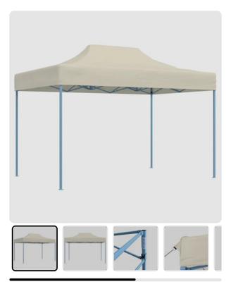 Gazebo colore beige 3X4 m