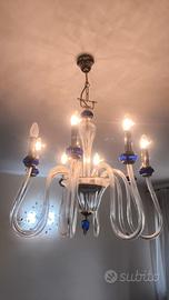 Lampadario Veneziano in Cristallo Artistico–  Luci