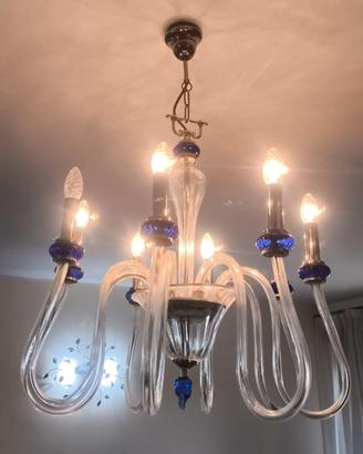 Lampadario Veneziano in Cristallo Artistico–  Luci